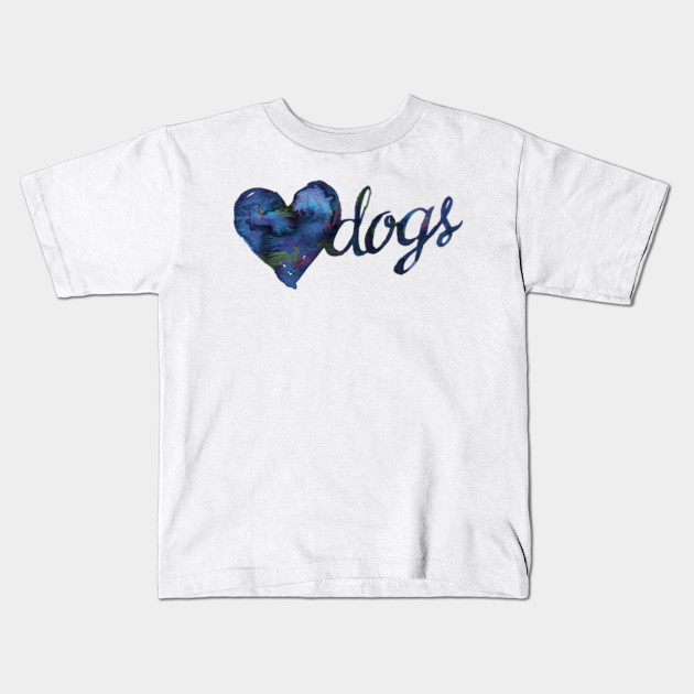 Love Dogs Watercolor - Blue